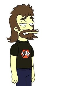 Kevin Clark as a Simpson
